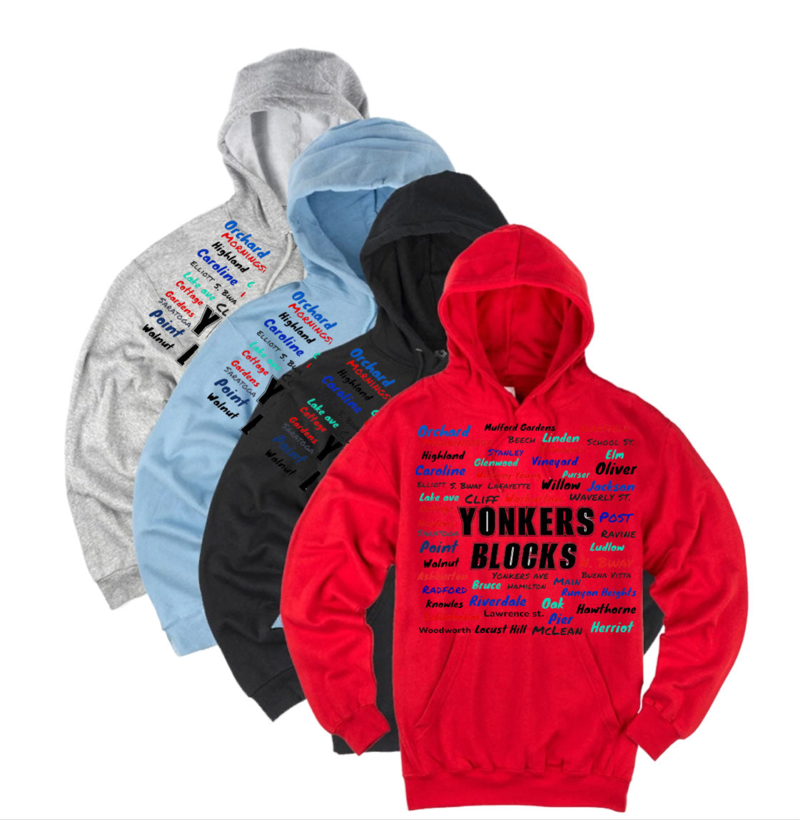 Yonkers Blocks Hoodies (Free T Shirt with purchase)